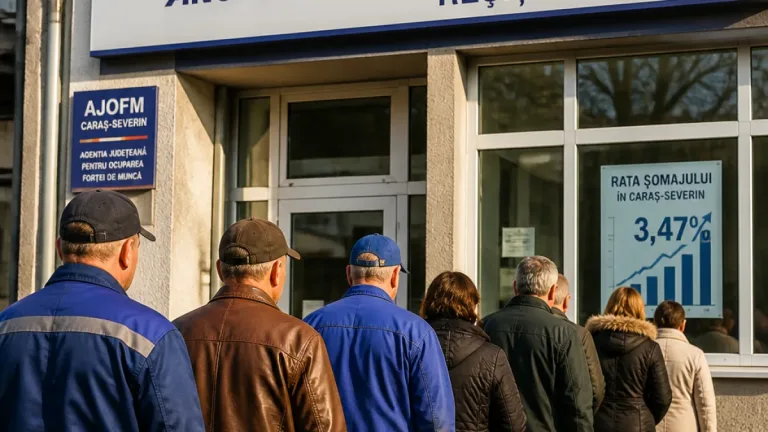 Rata șomajului în Caraș-Severin a fost 3,47% la 31 iulie; peste 3.100 persoane înscrise la AJOFM
