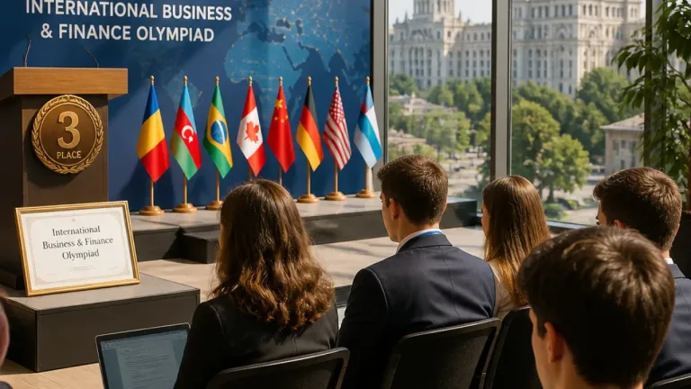 România, pe podium la prima Olimpiadă Internațională de Business și Finanțe găzduită la București
