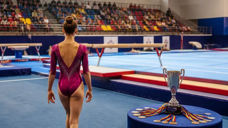 Sabrina-Alexia Maneca-Voinea a dominat finalele pe aparate la Campionatele Naționale găzduite de Galați