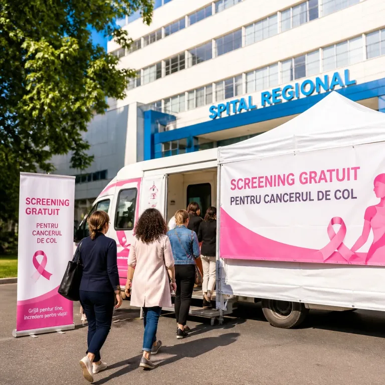 Program regional gratuit de screening pentru cancerul de col, destinat femeilor vulnerabile din Regiunea Centru