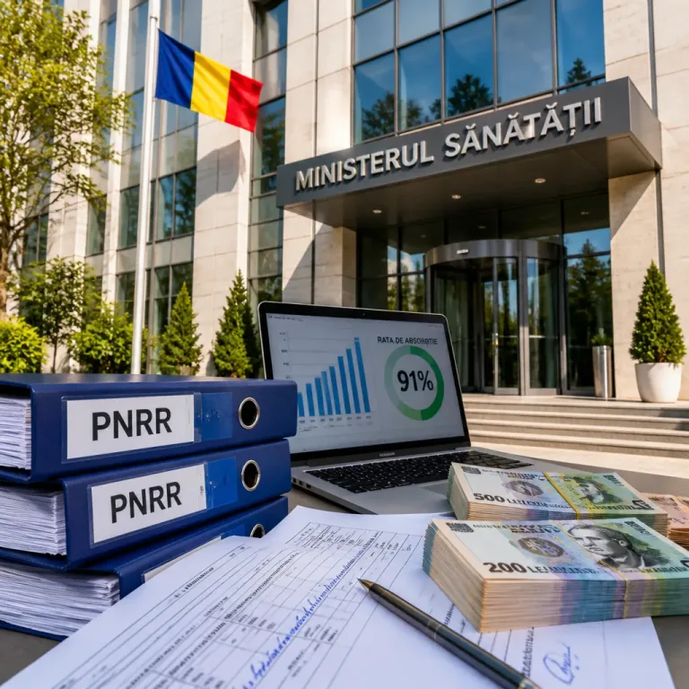 Ministerul Sănătăţii a plătit peste 1 miliard de lei din PNRR în august; rata de absorbţie ajunge la 91%