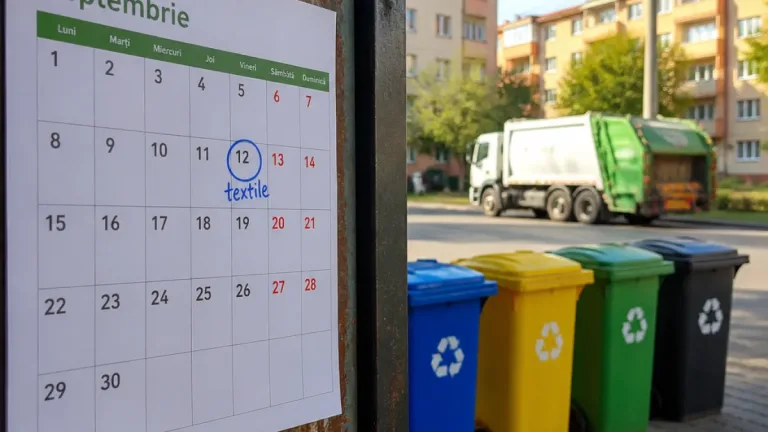 Schimbări în calendarul colectării selective în Bistriţa: textilele în locul sticlei în a doua săptămână din septembrie