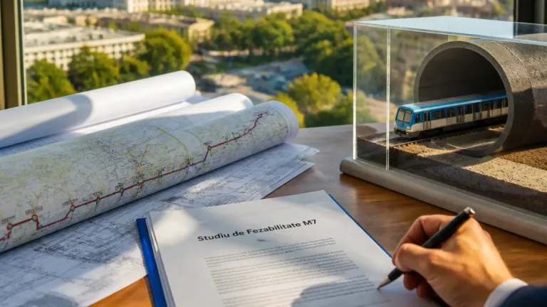 Semnat studiul de fezabilitate pentru Magistrala M7: metrou Bragadiru–Voluntari intră în faza de proiectare
