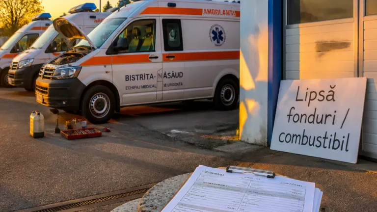 Serviciul de Ambulanţă Bistriţa‑Năsăud riscă întreruperi în funcţionare din cauza lipsei fondurilor pentru combustibil şi reparaţii