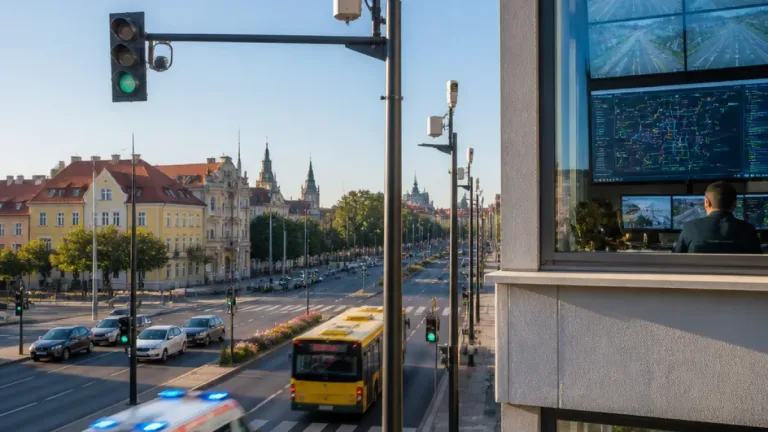 Sibiu porneşte la finalul verii sistemul inteligent de trafic cu 163 de semafoare cu senzori