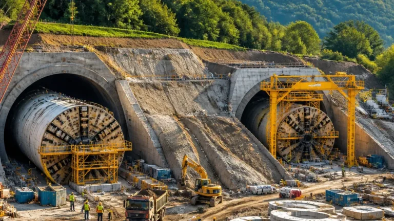 Sighișoara: avans semnificativ pe șantierul feroviar Brașov–Sighișoara, TBM-urile au săpat 6,83 km