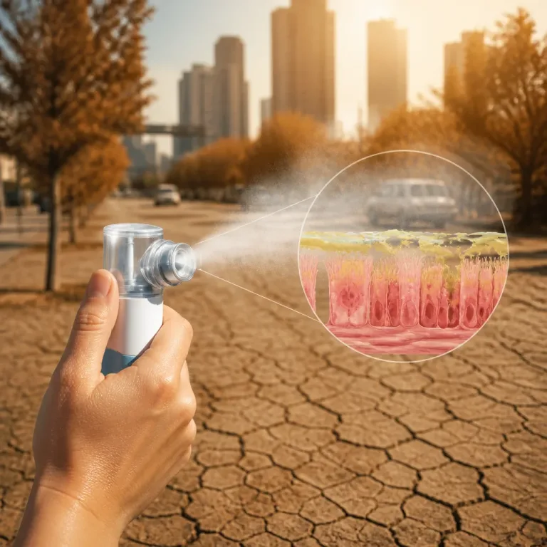 Aerul cald și uscat poate agrava tusea; un aerosol cu săruri de magneziu ar reduce simptomele