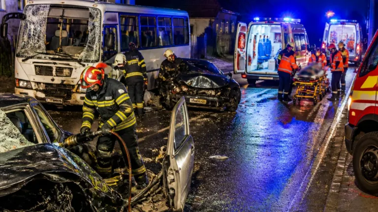 Suceava: Patru răniţi, printre care un adolescent, după un accident cu trei vehicule la Frătăuţii Noi