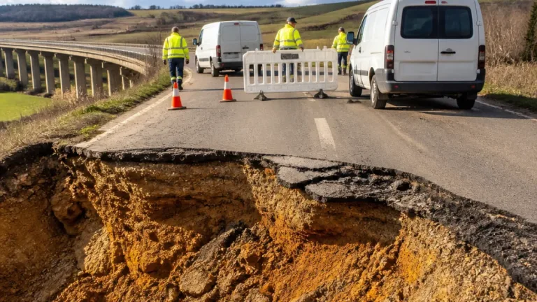 Surpare pe DN 29D între Botoșani și Vama Stânca la mai puțin de trei ani de la modernizare