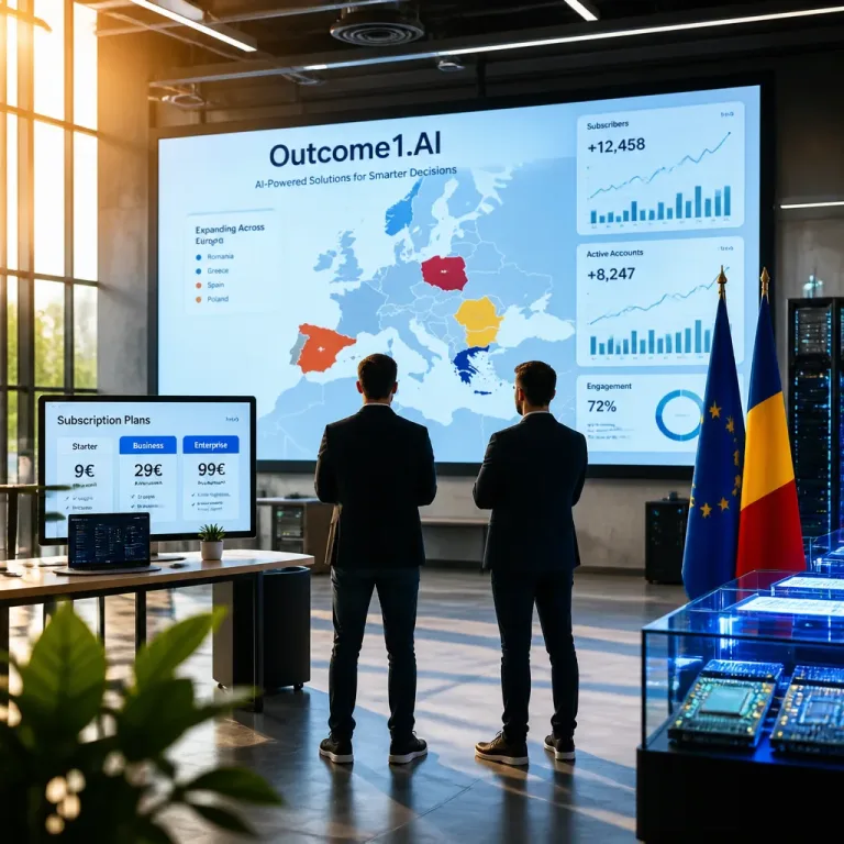 Doi români lansează Outcome1.AI: „angajați digitali” pentru IMM-uri, cu focus pe suveranitate europeană