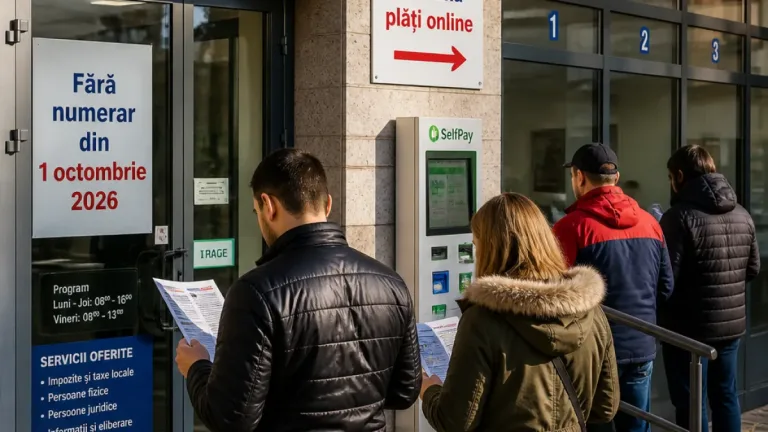 Timișoara: de la 1 octombrie, casieriile Direcției Fiscale nu vor mai accepta plata în numerar