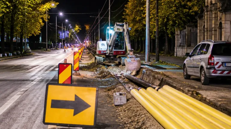 Trafic restricționat pe strada Romulus din Timișoara pentru lucrări la rețeaua de gaze până la 30 septembrie