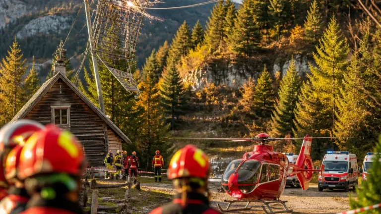 Trei persoane au murit după ce au atins fire de înaltă tensiune în Sohodol, în Munții Apuseni