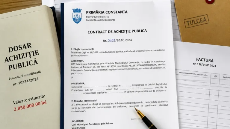 Tulcea: Două firme din oraș, controlate de un fost consilier, au semnat un contract de aproape 4 milioane lei cu Primăria Constanța