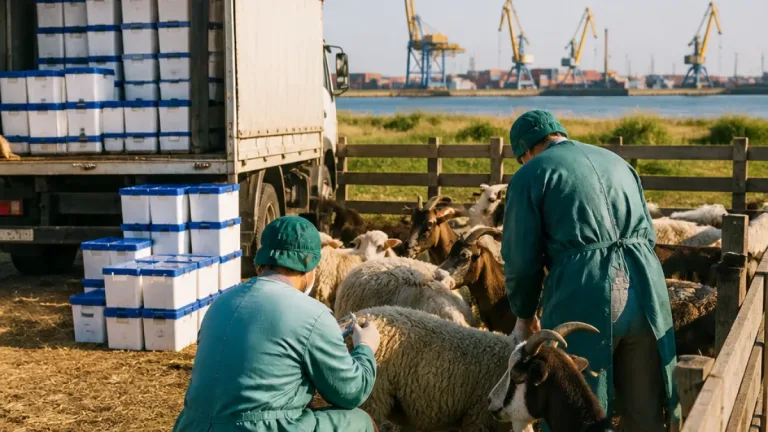 Tulcea, în prim‑planul campaniei de vaccinare pentru deblocarea exporturilor de oi și capre