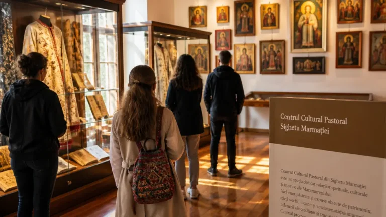 Turiști din Argeș descoperă patrimoniul la Centrul Cultural Pastoral din Sighetu Marmației