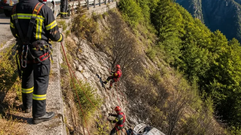 Un bărbat a murit după ce autoturismul în care se afla a căzut într-o prăpastie în zona Buila‑Vânturariţa