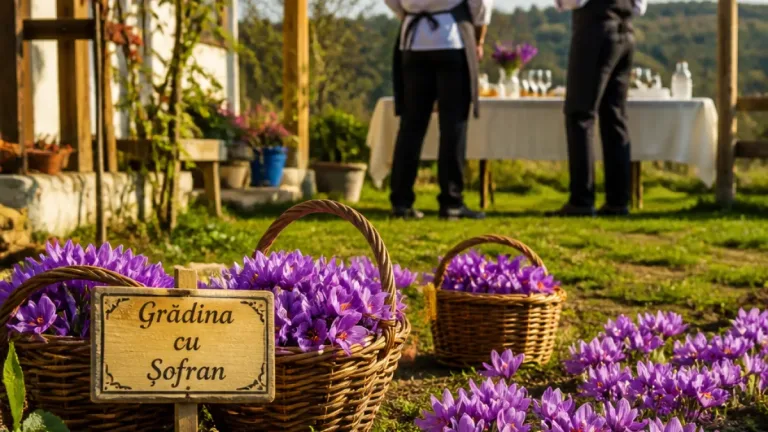 Un fermier din Gologanu cultivă șofran și caută parteneri în sectorul HoReCa din Vrancea