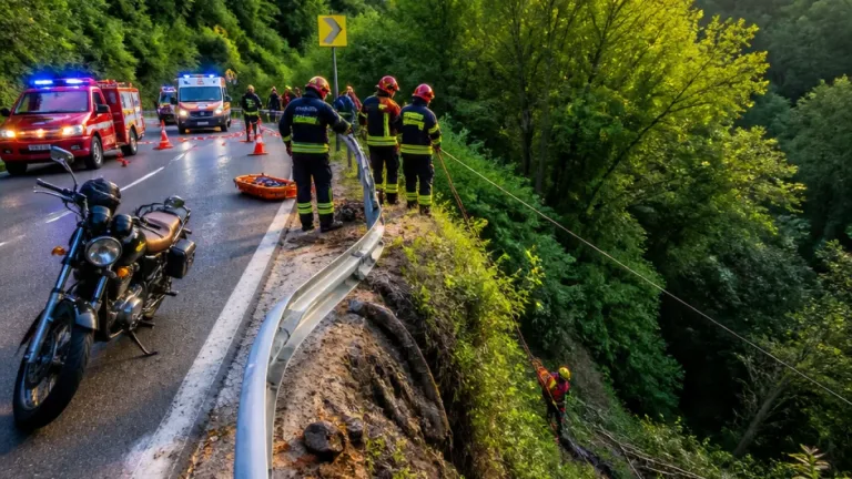 Un motociclist a murit după ce a căzut într-o râpă de circa 30 m între Bratca și Damiș