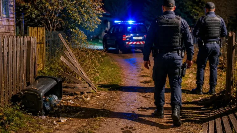Urs în curtea unei gospodării de lângă Târgu Jiu: două garduri distruse, jandarmii au intervenit