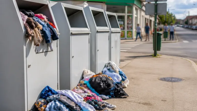 Vulcan: patru containere pentru colectarea textilelor, semnalate ca foarte solicitate