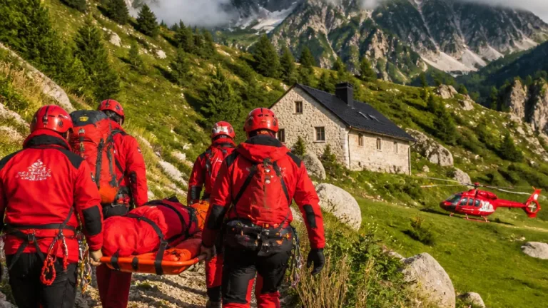 Zărnești: intervenție Salvamont și SMURD pentru preluarea unei femei rănite în Piatra Craiului