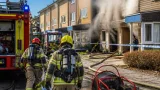 Brand i radhus på Andersberg i Gävle – rök spreds till grannfastigheter