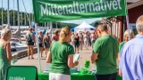 Hannes Hervieu på heldagsturné i Stockholms län för Mittenalternativet
