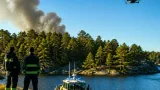 Skogsbrand på Högholmen nära Uddevalla – räddningstjänst skickade drönare vid insats