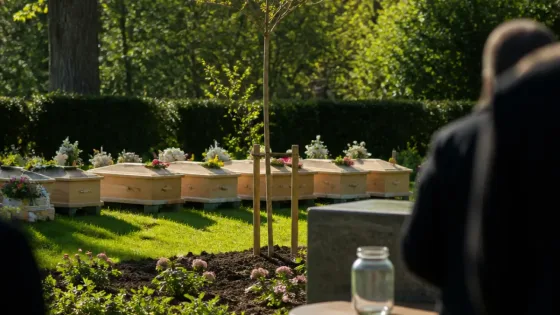 234 foster från Bromanska samlingen begravs på Norra kyrkogården i Lund