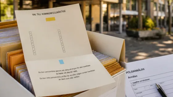 Fel i rösträkning lämnar Arvika-centern i blåsväder efter noll personkryss