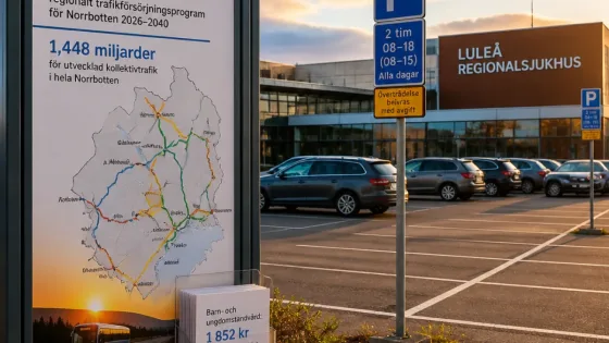 Regionstyrelsen föreslår avgiftsfri parkering, 1,448 miljarder till länets transportplan och höjd tandvårdsersättning