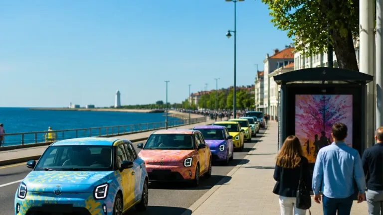 75 Kia EV2 startar resan mot Way Out West – bilarna kommer att synas även i Trelleborg