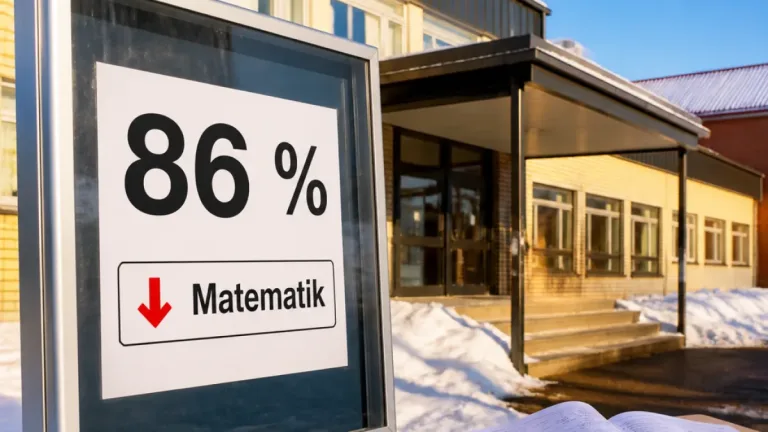 86 procent av niorna i Västerbotten var gymnasiebehöriga – matematik oroar
