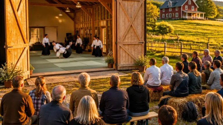 Aikidoläger i Sörviken samlade publiken kring kast och teknik