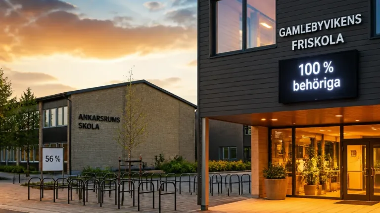 Alla elever på Gamlebyvikens friskola fick gymnasiebehörighet – stora skillnader inom länet