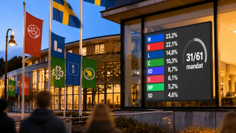 Alliansen behåller egen majoritet i Sollentuna efter jämnt val