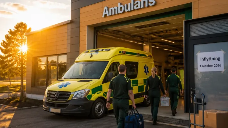 Ambulansen i Haparanda flyttar in i nya lokaler – beredskapen stärks från oktober