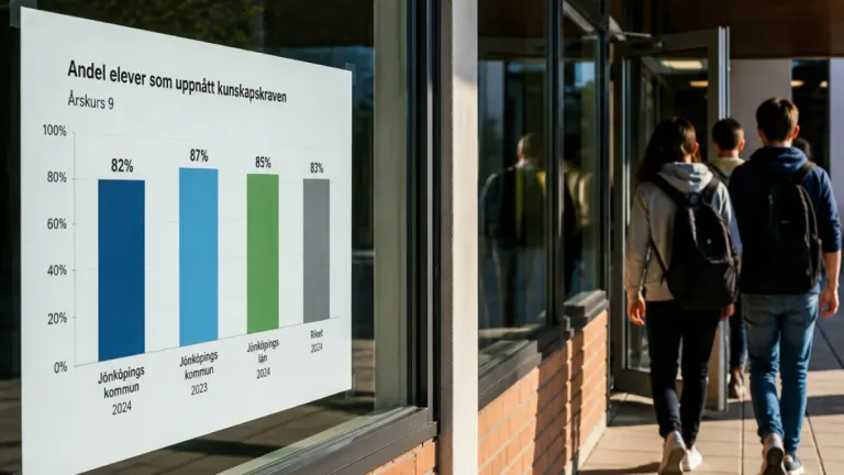 Andelen nior i Jönköping som blir behöriga till gymnasiet minskar — kommunen backar fem procentenheter