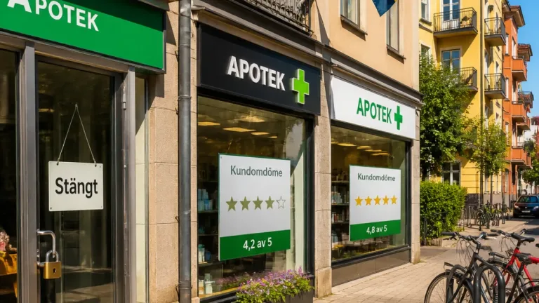 Apoteksutbudet på Lidingö har krympt efter namnbyten och stängning