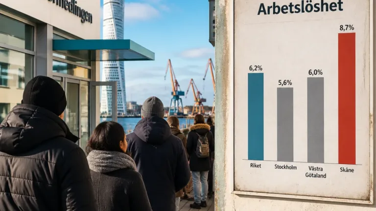Arbetslösheten i Skåne klart högst — Perstorp och Malmö värst drabbade