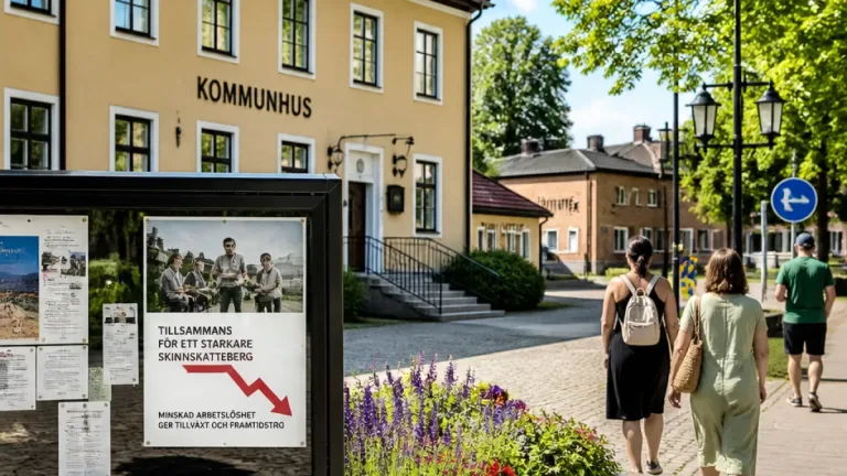 Arbetslösheten i Skinnskatteberg faller mest i Västmanland – klyftan mot länssnittet ökar