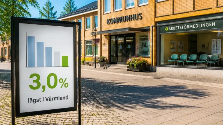Arbetslösheten sjunker i Torsby – lägst i Värmland med 3,0 procent