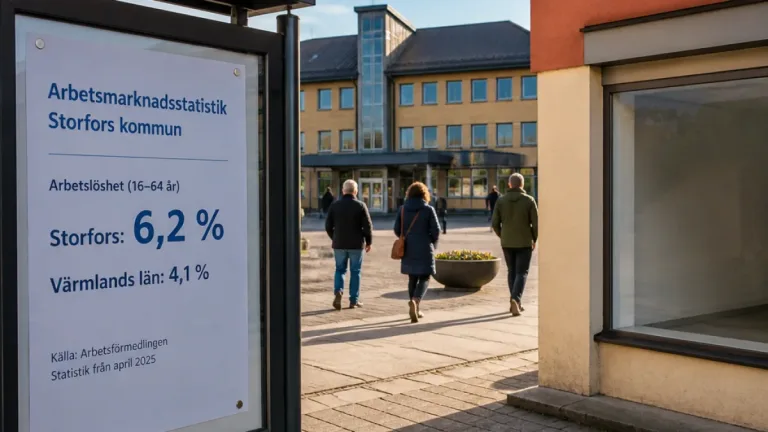 Arbetslösheten står still i Storfors medan Värmland som helhet förbättras