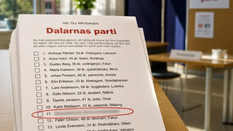 Avhoppad kandidat kvar på valsedeln – personkryss blir verkningslöst