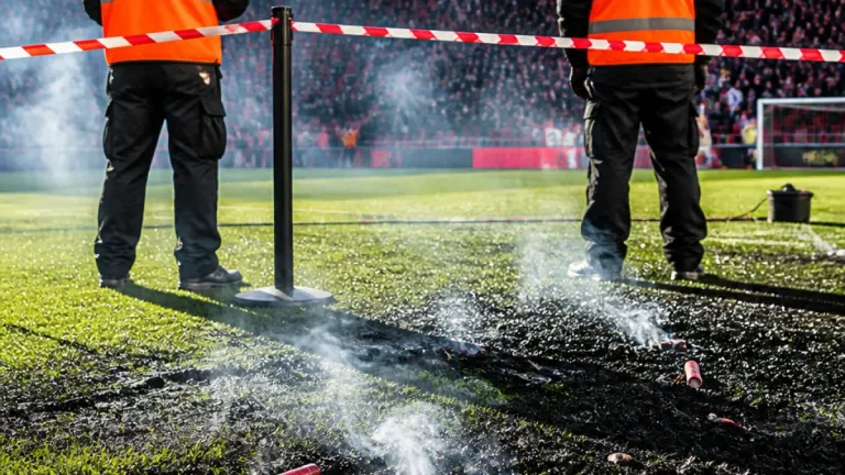 Bengaler kastades in på planen — konstgräs skadat efter ÖFK–GIF-derbyt
