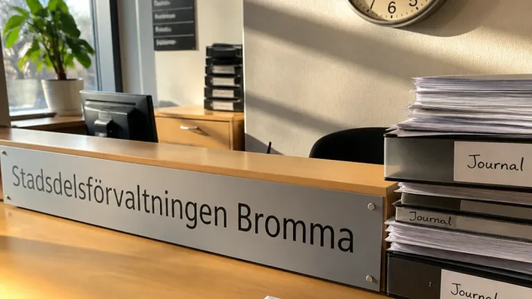 Bromma: Stadsdelsförvaltningen ursäktar sig efter åtta månaders väntan på barnjournal