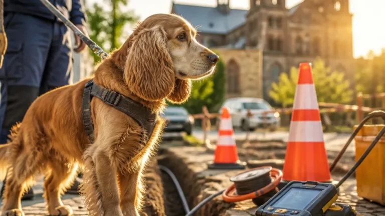 Cockerspanieln Elvis hjälper Kraftringen att hitta gasläckor i Lund