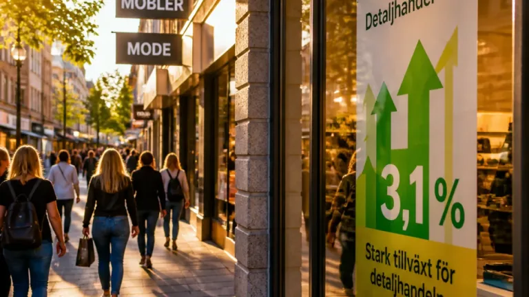 Detaljhandeln i Södermanlands län växte 3,1 procent – sällanköpsvaror driver uppgången