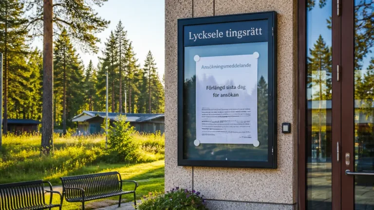 Domartjänst i Lycksele får förlängd ansökningstid efter att ingen sökt – regeringen vill ha fler utbildningsorter